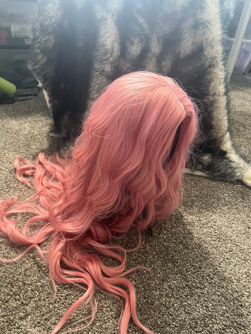 Long Pink Wavy Wig for Women - Soft Glam Style